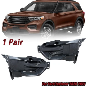 For Ford Explorer 2020 2021 LH&RH Fog Light Cover Frame Bumper Grille - Picture 1 of 16