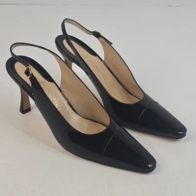 RENE MANCINI - Zapatos de tacón negros - TALLA 7 1/2 EE. UU. y 39 1/2 en UE - EXCELENTE ESTADO - ITALIA Foto 1 de 4