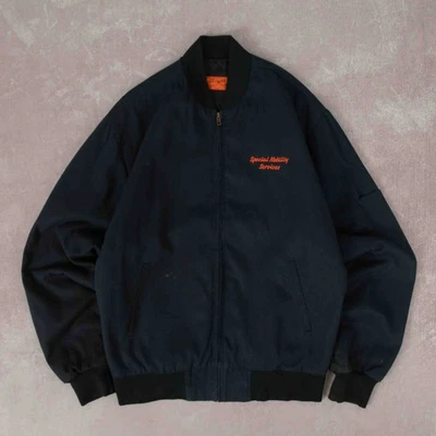 Red Kap Vintage Special Mobility Workwear Jacket M Men's Navy Blue Logo - Image 1 of 4