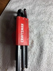 Sears Craftsman USA 10 Stk. Kugelkopf-Sechskantschlüssel-Satz & Halter 46754 SAE - Bild 1 von 3