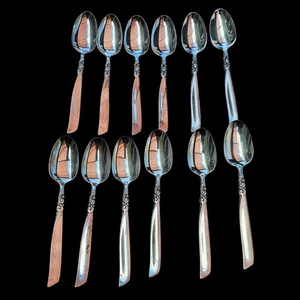 Set Of 12 Oneida South Seas Community Silver Plate Teaspoons Spoons Flatware MCM - Picture 1 of 10