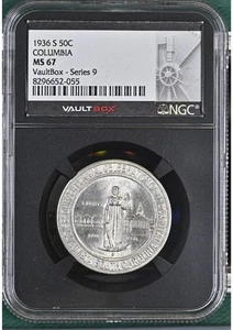 1936 S Columbia Commemorative Silver Half Dollar NGC MS67 - Picture 1 of 7
