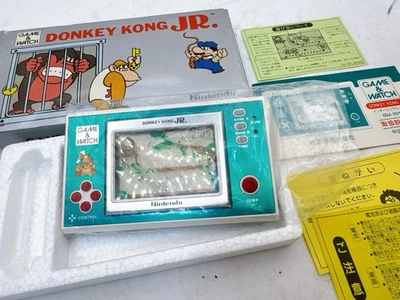 Nintendo Game & Watch Donkey Kong Jr. DJ-101 1982 Vintage Handheld w/ Box Japan - Image 1 of 4