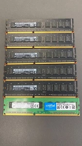 Lot of (6) 8GB Micron 2Rx8 PC3-14900E DDR3-1866 240-Pin ECC Memory - Picture 1 of 1