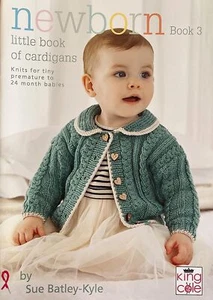 King Cole Knitting Book Newborn - Little Book of Cardigans - Baby - Infant - Picture 1 of 1