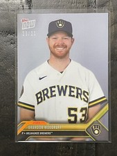 2023 Topps Now Road To Opening Day Brandon Woodruff GOLD Foil #20/23🔥