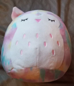 Squishmallows 8” Lesedi the Owl Pastel Rainbow Colors. Excellent - Picture 1 of 4