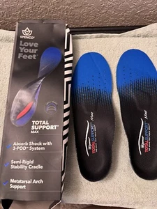 Spenco Total Support Max Insoles Size 2 - (Women's 7 - 8.5 / Men's 6 - 7.5) - Picture 1 of 5