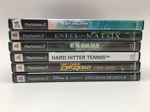 PlayStation 2 (PS2) Game Lot (Splash Down, Kingdom Hearts, Metal Gear, Test...) - Picture 1 of 6
