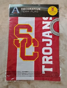 USC Flags,Case of 96 Trojans Embellish 18"x12.5" Garden Flags - Picture 1 of 7
