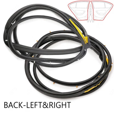 For Toyota Corolla AE EE 92 1987 - '90 Rear Lh+Rh Door Rubber Seal Weatherstrip — 第 1/4 张图片