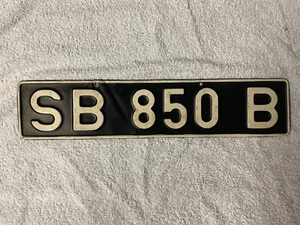 BRITISH FORCES IN GERMANY 1960s VINTAGE # SB 850B RARE LICENSE PLATE - Picture 1 of 1