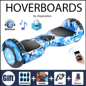 Electric Scooters Bluetooth Hoverboard Kids LED UK Hover Scooter Balance Board - Picture 1 of 12