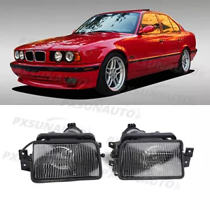 Fog Light Lamp Cover Driving Lamp Assembly For BMW E34 M5 520 524 525 530 540 - Picture 1 of 5