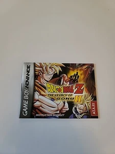 GBA Dragon Ball Z The Legacy of Goku Nintendo Game Boy Advance MANUAL ONLY - Picture 1 of 2