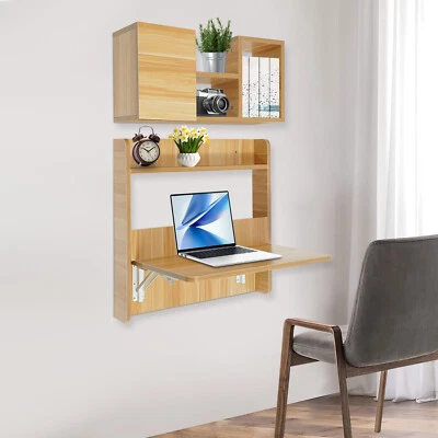 Wall Mounted Folding Table Space Saving Wall Mounted Foldable Dining Kitchen Tab - Image 1 of 4