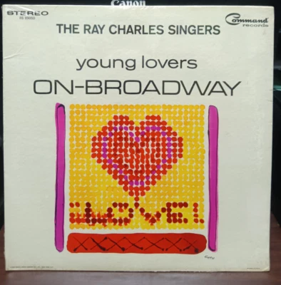 THE RAY CHARLES SINGERS YOUNG LOVERS ON BROADWAY LP RS 890SD (Vinyl, 1965, Comma - Image 1 of 2