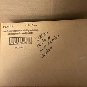 2020 Topps Heritage High Number Baseball 12 Box Factory Sealed Hobby Case - Picture 1 of 1