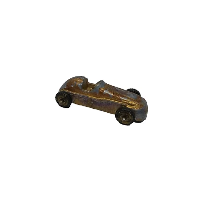 Midge Toy Metal Die Cast Gold Indy Race Car 1.75" Vintage Rare - Image 1 of 4
