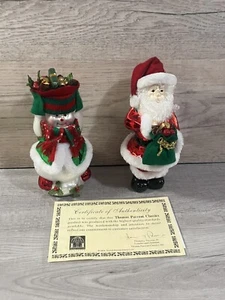 Thomas Pacconi Classics Christmas Glass Ornaments Collection 2003 Large Set of 2 - Picture 1 of 7