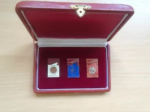 PTT JUGOSLAWIEN - 3 KLEINE PLAKETTE - III TREFFEN KRAGUJEVAC SUBOTICA ZENICA KRANJ - Bild 1 von 4