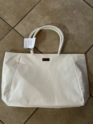 Jimmy Choo Perfumes Tote Bag White Ivory Large Women’s Shoulder Strap NEW w/tags - Image 1 of 4