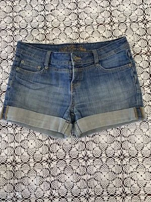 Ассоциация поло США Шорты женские 5/6 синий заниженной манжеты джинсовой ткани - Изображение 1 из 4