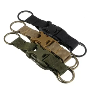 Llavero táctico para hombres mujeres EDC Gear Clip doble llavero accesorios Molle - Imagen 1 de 20
