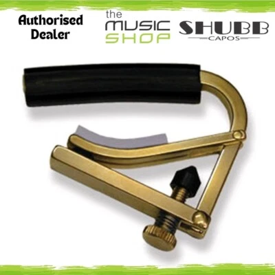 Shubb C1B Original Steel String Guitar Capo, Unplated Brass, Acoustic & Electric - image 1 of 4