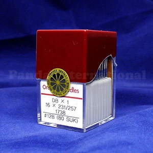 1 Box of 100 Orange DBX1 16X231/257 Industrial Sewing Machine Needles, Size 12B - Picture 1 of 3