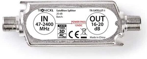 20dB DVBS2 DVB-S2 Satelliten Inline SAT Verstärker Signalverstärker DVB-T DVBT2 - Bild 1 von 4