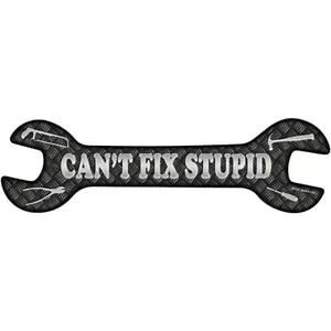 Cant Fix dummes Metallschlüssel Schild 17"x5" Plakette für Haus Tür Garage Wand - Bild 1 von 1