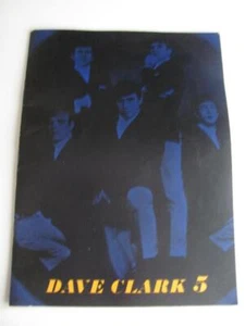 Programa de conciertos de colección DC5 Dave Clark Five Tour 1964 música rock & roll - Imagen 1 de 1