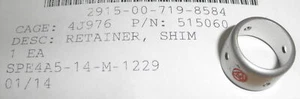 2915-00-719-8584 Retainer; Shim Hamilton Sunstrand 515060 51560 T-58 UH1F SH3... - Picture 1 of 1