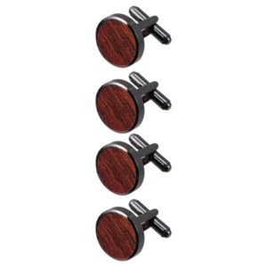 Decorative Shirt Cufflinks Fathers Day Gift Cufflinks Groom Men' Cuff Links - Picture 1 of 12