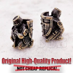 CooB UNIQUE Bronze Bead Beads Charm for Paracord Knife Lanyard Bracelet TEMPLAR  - Picture 1 of 7