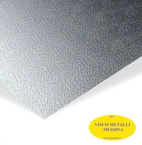 Lastra Lamiera Alluminio Goffrato stucco riflettore camper  mm 0,6x1320x2600 - Imagen 1 de 1