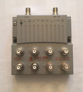Electroline 8 Port EDA-2800 Signal Booster Drop Amp 15 VDC - Picture 1 of 5