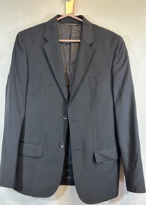 Club Monaco Mens 38R  Pinstripe Navy Wool Pinstripe Blazer Jacket Sportcoat Suit - Picture 1 of 9