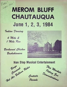 Merom Bluff Chautauqua Programm Merom Indiana Juni 1984 - Bild 1 von 11