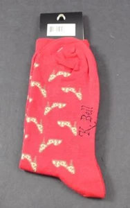 Neu mit Etikett neu K Bell Socken rosa Oberteil Leopard hellbraun Stiletto Schuhborte Crew Größe 9-11 O16 - Bild 1 von 9
