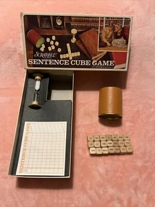 1971 Vintage Scrabble Sentence Cube Game Complete Set ,Selchow & Righter Co. - Picture 1 of 10