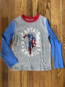 Youth Jumping Beans Marvel Captain America Long Sleeve Shirt- Size 7 NWT - Picture 1 of 4
