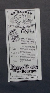 PUBLICITE ANCIENNE ADVERT CLIPPING 031017 BONBONS FORESTINES FOURRE PRALINE CHOC - Imagen 1 de 1