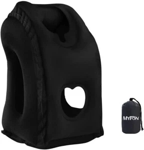 Inflatable Travel Neck Support Pillow, for Airplane,Car,Train,Office Napping USA - Picture 1 of 7