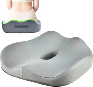 Seat Cushion for Office Chair, Thick Memory Foam Cushion Relieving Pressure T... - Picture 1 of 9