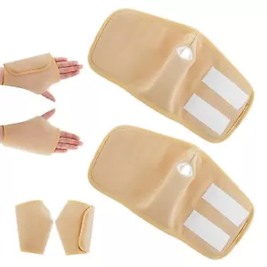 Paquete de 2 envolturas de manos de aceite de ricino reutilizables paquetes de manos de compresión soporte de muñeca - Imagen 1 de 7