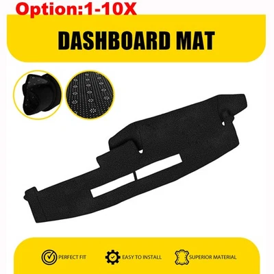 Black Mat Dash Cover for Chevrolet K1500 K2500 K3500 1988-1994 Dashboard Pad US - Image 1 of 4