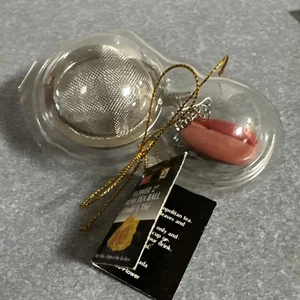 "Bola de té de malla suelta de acero inoxidable con flor 2""" - Imagen 1 de 4