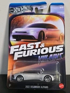 2025 HOT WHEELS SILVER SERIES FAST & FURIOUS VILLAINS 2022 DELOREAN ALPHA5 5/5 - Picture 1 of 2